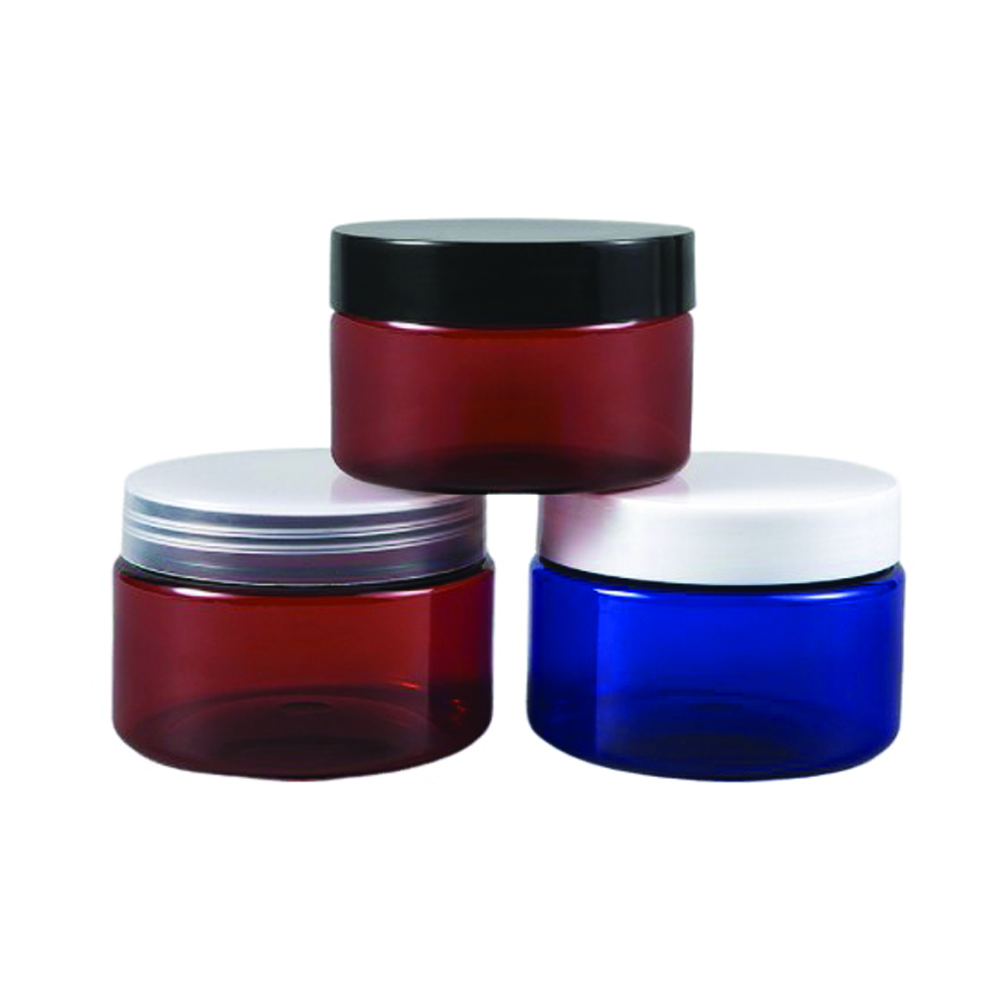 Custom Color Empty 8oz Plastic PET Jar with Lid