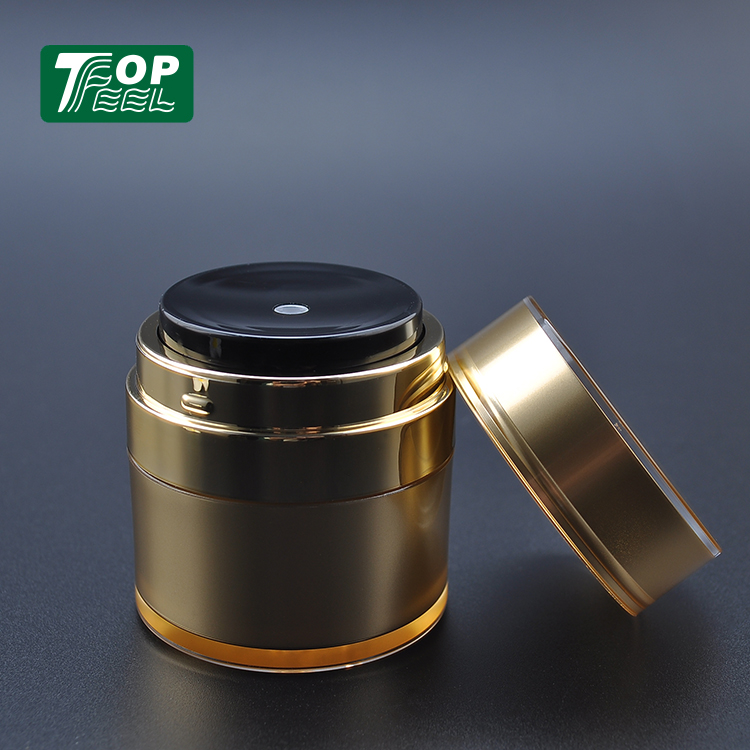 Custom Color Empty Plastic15g 30g 50g Personal Care Cosmetic Packaging Lotion Acrylic Airless Pump Cream Jar