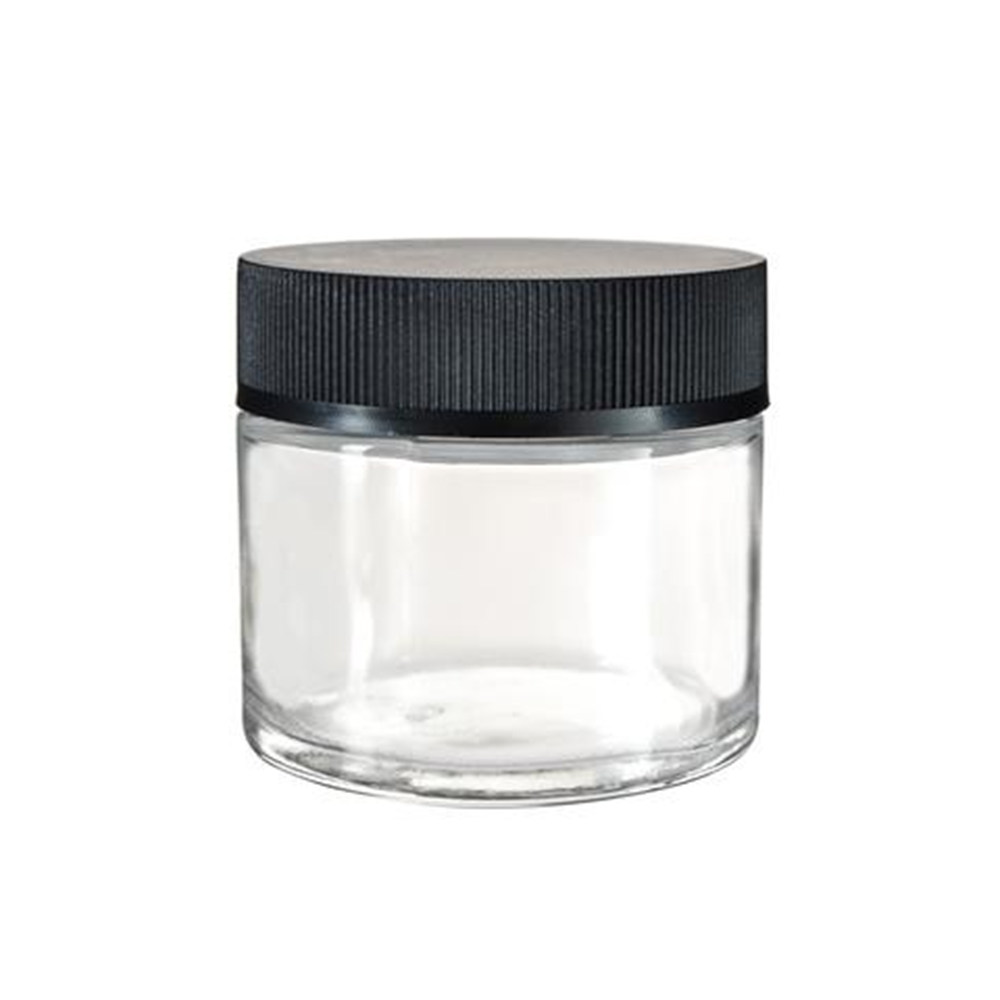 Custom Color and Size 10 50 g Clear Airtight Round Glass Face Cream Jars Luxury with Lid