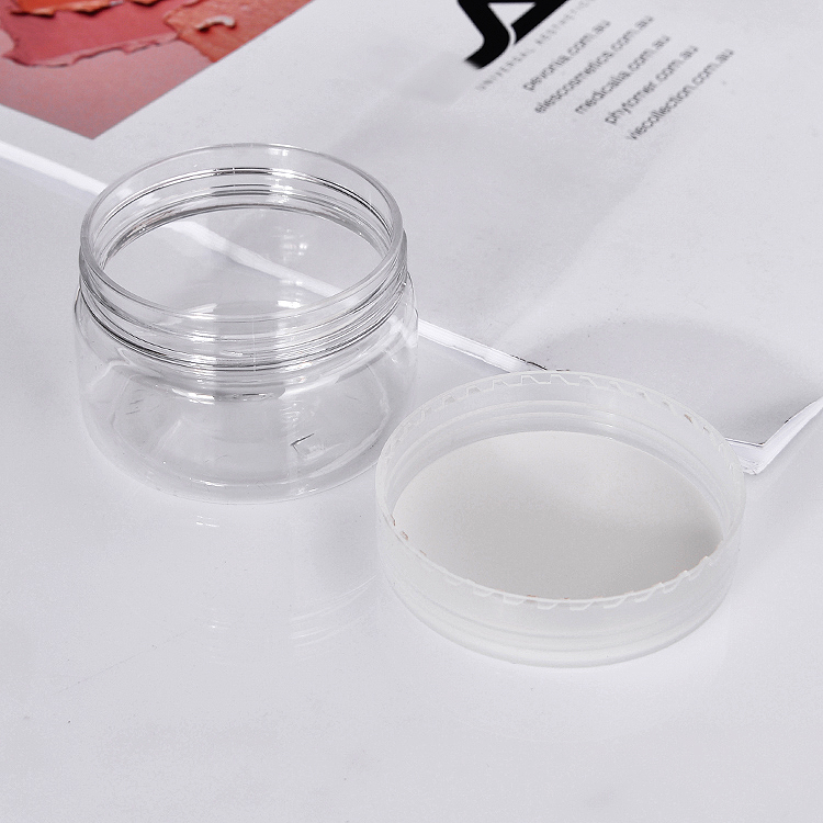 Custom Cosmetic Designer 120ml 150ml 180ml 200ml 250ml 300ml 350ml PET Plastic Jars Containers