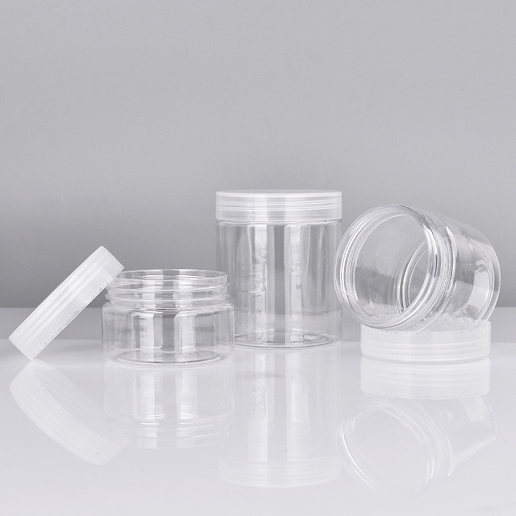 Custom Cosmetic Designer 120ml 150ml 180ml 200ml 250ml 300ml 350ml PET Plastic Jars Containers