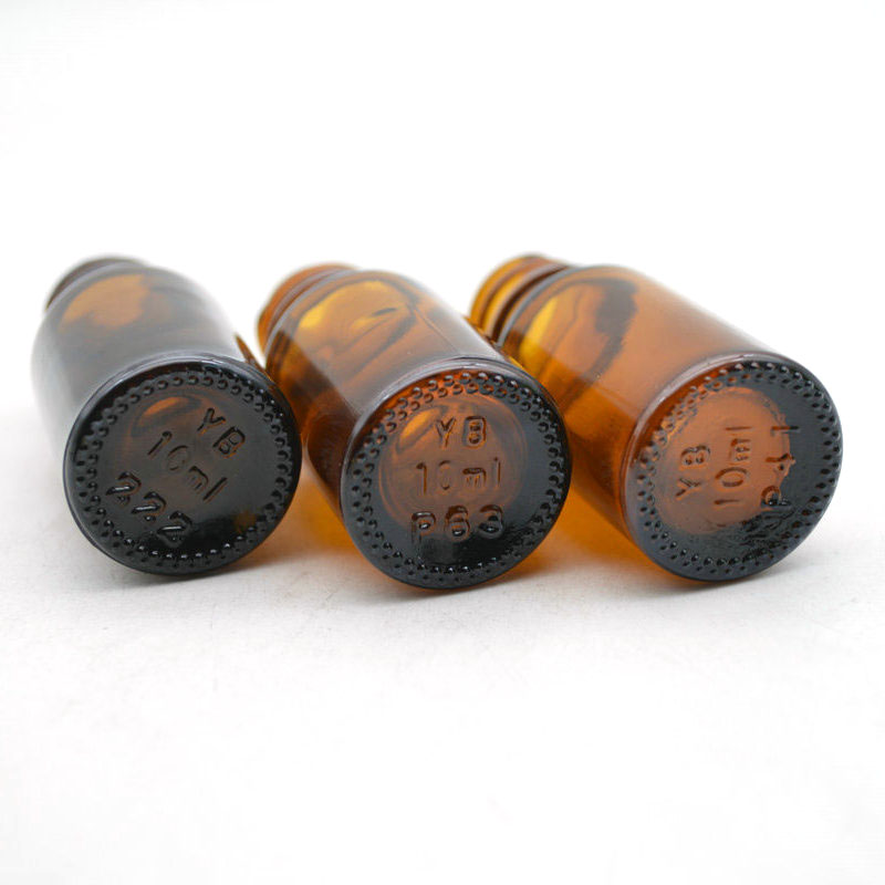 Custom Cosmetic Packaging Amber glass Hair Oil Essential Oil Dropper Bottle 15ml