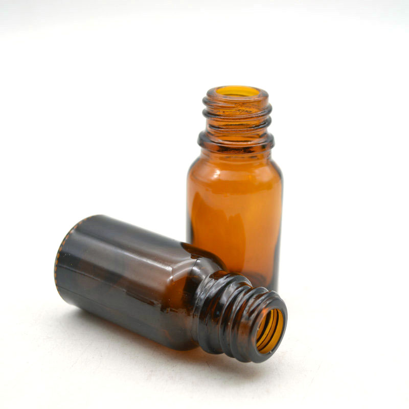 Custom Cosmetic Packaging Amber glass Hair Oil Essential Oil Dropper Bottle 15ml
