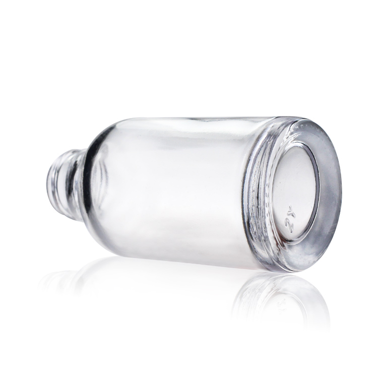 Custom Cosmetic Packaging Clear Glass Dropper Bottle for Serum Essential oil