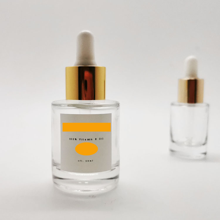 Custom Cosmetic Packaging Clear Plastic Hair Oil Essential Oil Dropper Bottle 15ml 30ml