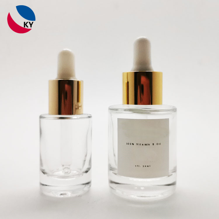 Custom Cosmetic Packaging Clear Plastic Hair Oil Essential Oil Dropper Bottle 15ml 30ml