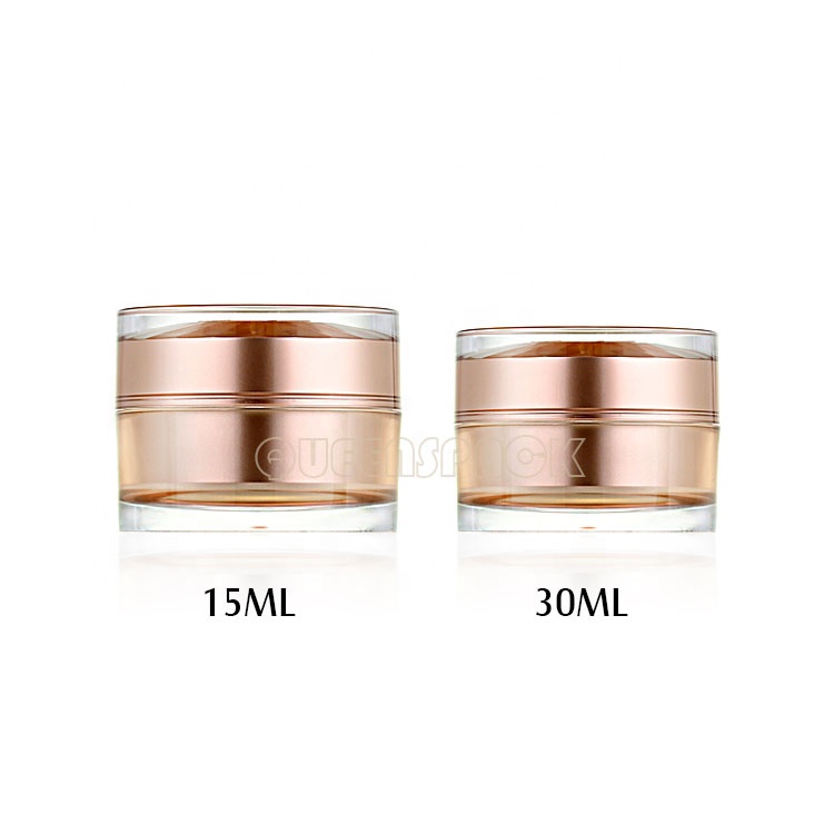 Custom Cosmetic Texture Design Skin Care jar 15ML 30ML 50ML Cosmetics Packaging Containers