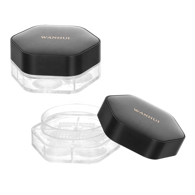 Custom Cosmetic Trending Products Makeup Plastic Loose Powder  Case Jar