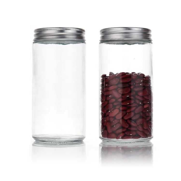 Custom Design 100ml 150ml 170ml 200ml 220ml 250ml 300ml 380ml 500ml Recycle Kitchen Glass Food Jars Storage Jars With Lids