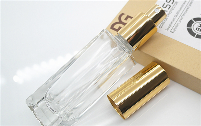 Custom Design 10ml Clear square Oil Perfume Bottle