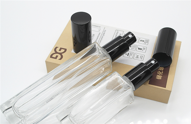 Custom Design 10ml Clear square Oil Perfume Bottle