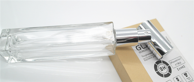 Custom Design 10ml Clear square Oil Perfume Bottle