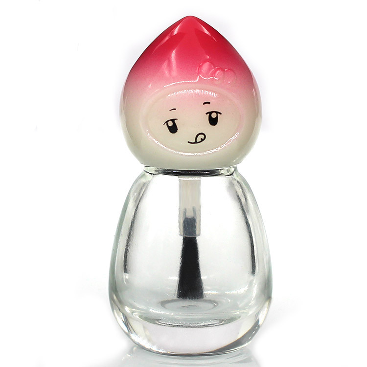 Custom Design Clear Rectangle Cosmetic Packaging Vial Empty 8ml Luxury Nail Polish Glass Bottle