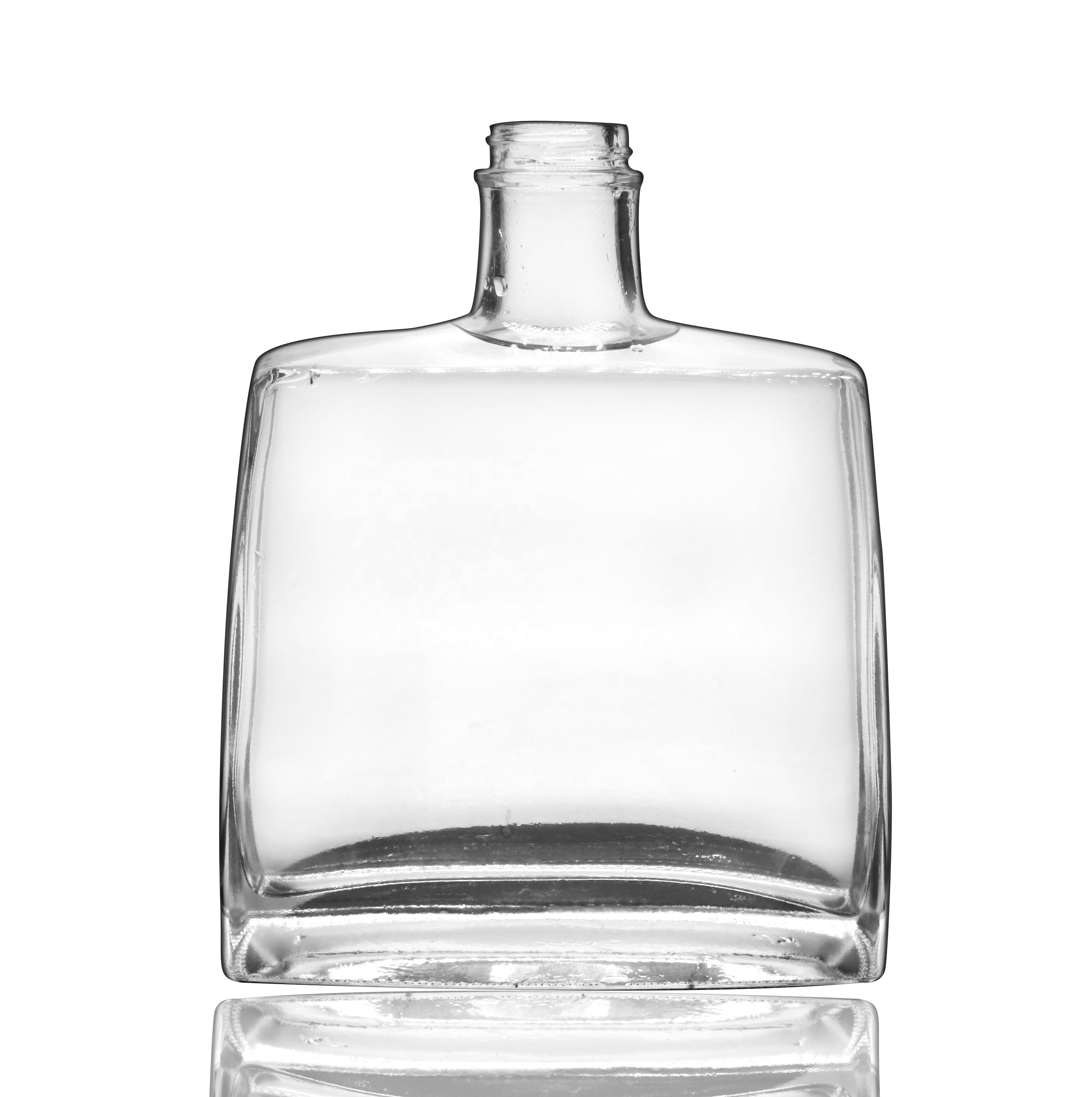 Custom Design Cork 750ml Luxury Crystal 700ml Rum Glass Bottles for Liquor