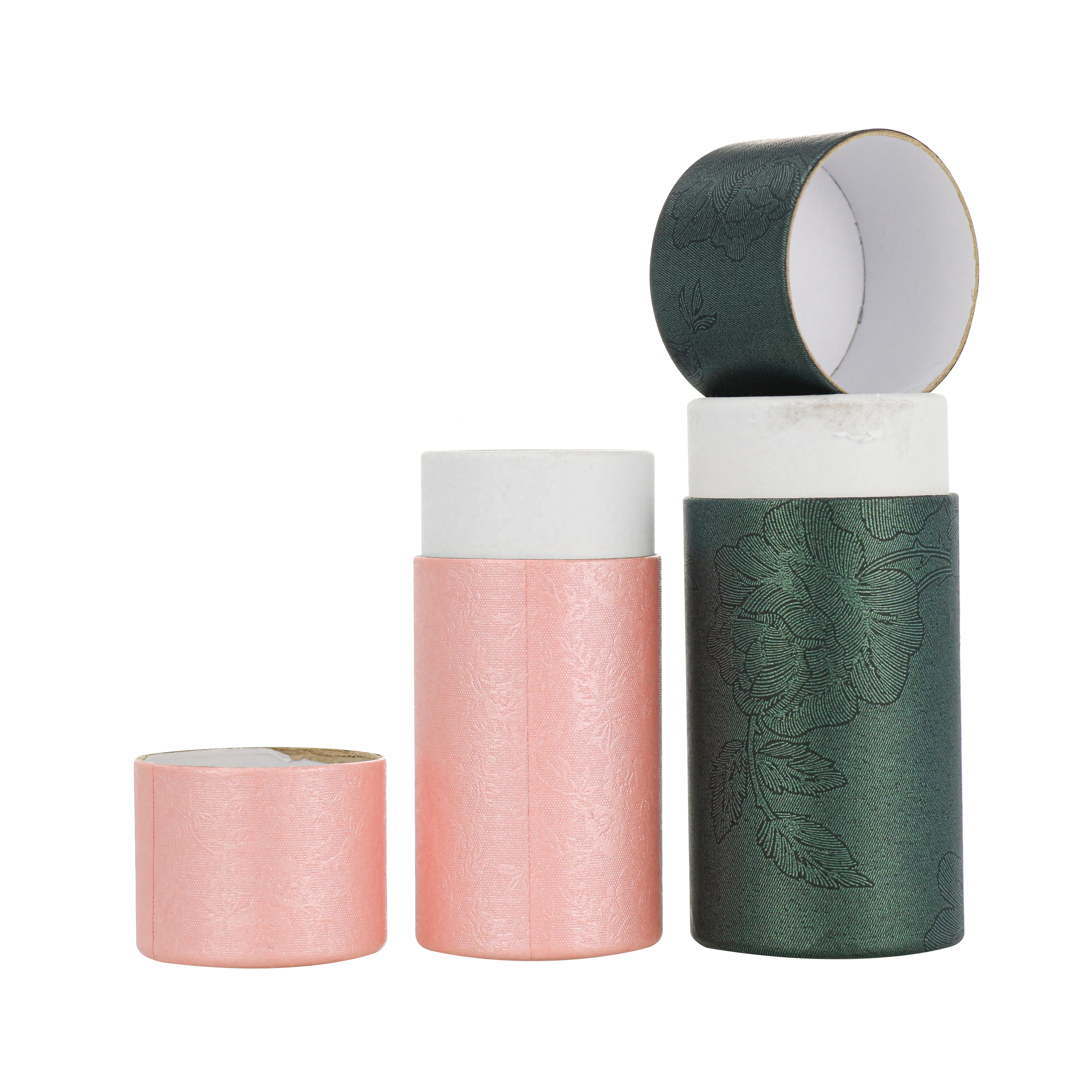 Custom Design Cylinder Paper Cardboard Luxury Perfume Bottle Paper Tube Packaging