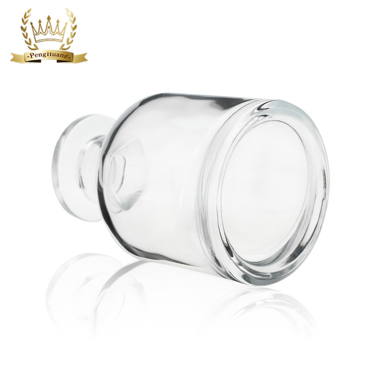 Custom Design Empty Perfume Oil Reed Diffuser Bottle Aroma Glass Clear Black Gradient Personal Care Cork Round 150ml 260ml