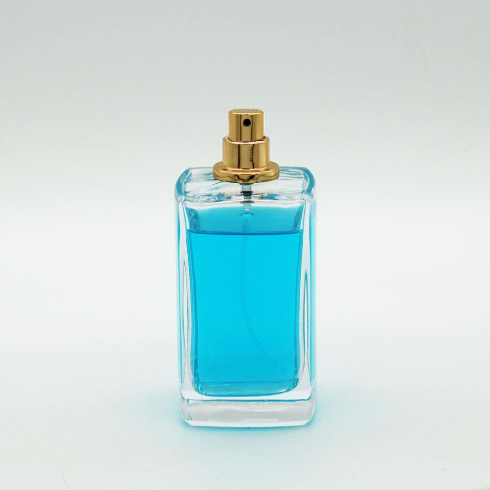 Custom Design Famous Brand Inside Black Painting 50ml 100ml Empty Spray Fancy Rectangle Square Black Glass Bottle Perfume