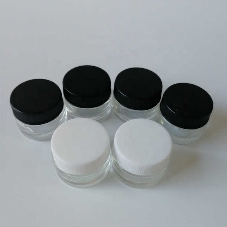 Custom Design Glass Bottle With Screw Cap 5ML Clear Glass Jars