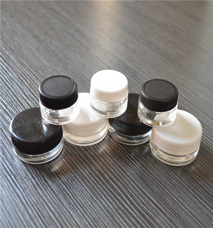 Custom Design Glass Bottle With Screw Cap 5ML Clear Glass Jars