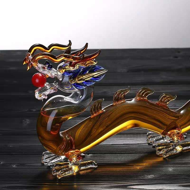 Custom Design Zodiac Bull Shape Glass Bottle Made For Brandy, Bourbon, Whiskey, Rum, Tequila