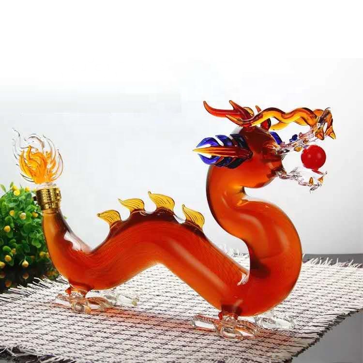 Custom Design Zodiac Bull Shape Glass Bottle Made For Brandy, Bourbon, Whiskey, Rum, Tequila