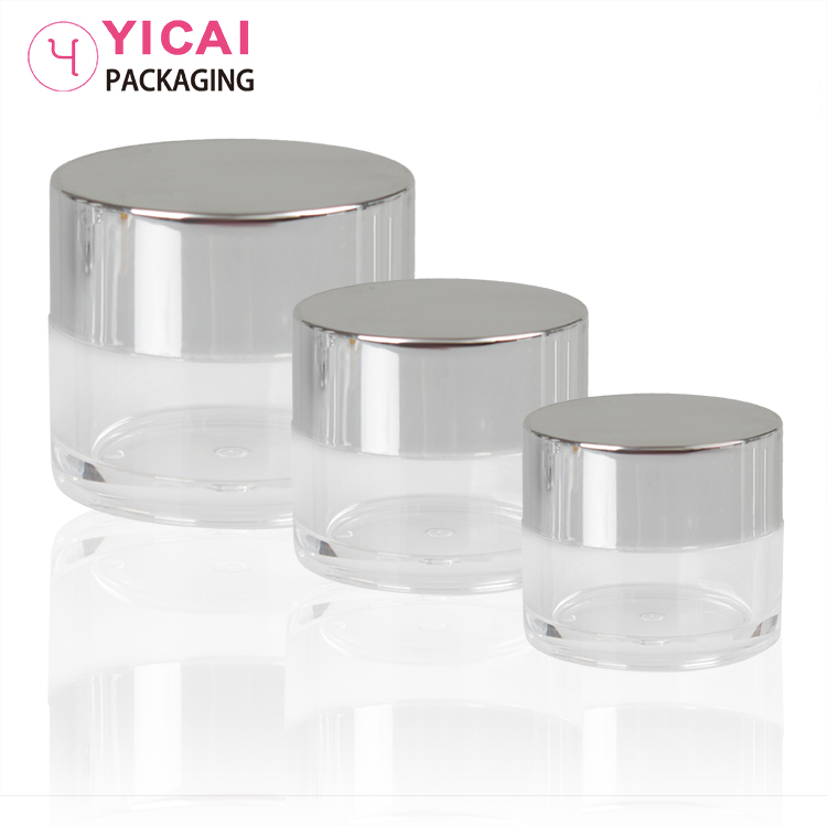 Custom-Designed 0.5oz 1oz 2oz Small Cosmetic Plastic PETG Containers Jars With Plastic Screw Cap