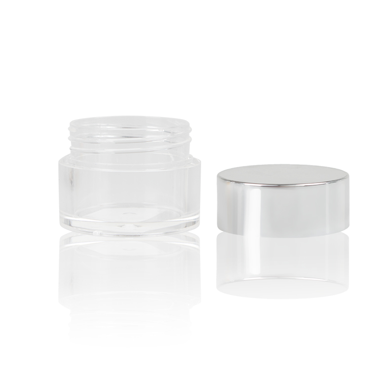 Custom-Designed 0.5oz 1oz 2oz Small Cosmetic Plastic PETG Containers Jars With Plastic Screw Cap