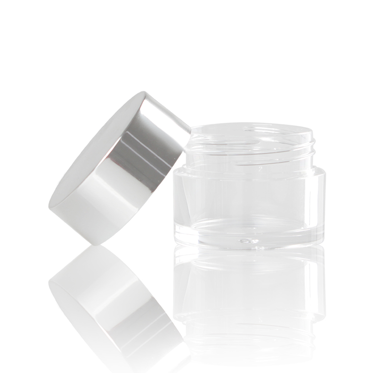 Custom-Designed 0.5oz 1oz 2oz Small Cosmetic Plastic PETG Containers Jars With Plastic Screw Cap