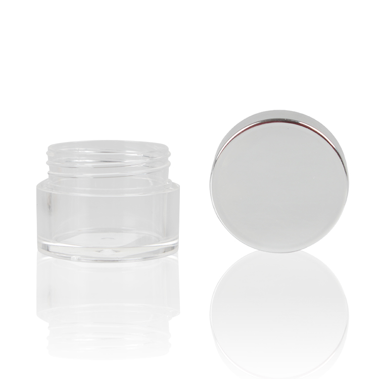 Custom-Designed 0.5oz 1oz 2oz Small Cosmetic Plastic PETG Containers Jars With Plastic Screw Cap
