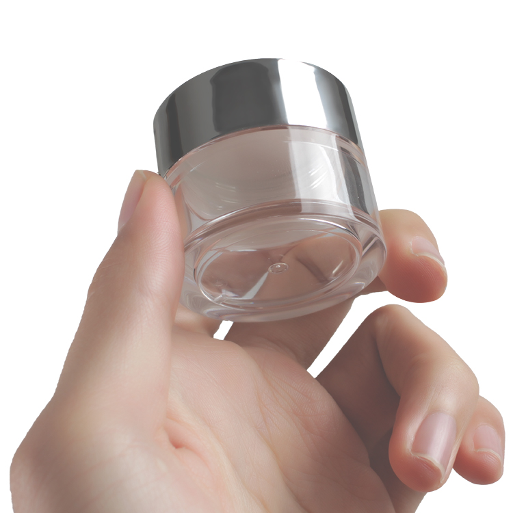 Custom-Designed 0.5oz 1oz 2oz Small Cosmetic Plastic PETG Containers Jars With Plastic Screw Cap