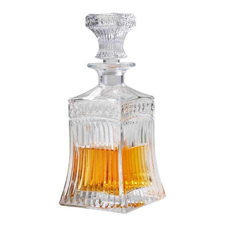 Custom Empty 250ml 450ml 750ml 1L Whisky XO Food Storage Decanter Alcohol liquor Wine Glass Bottle