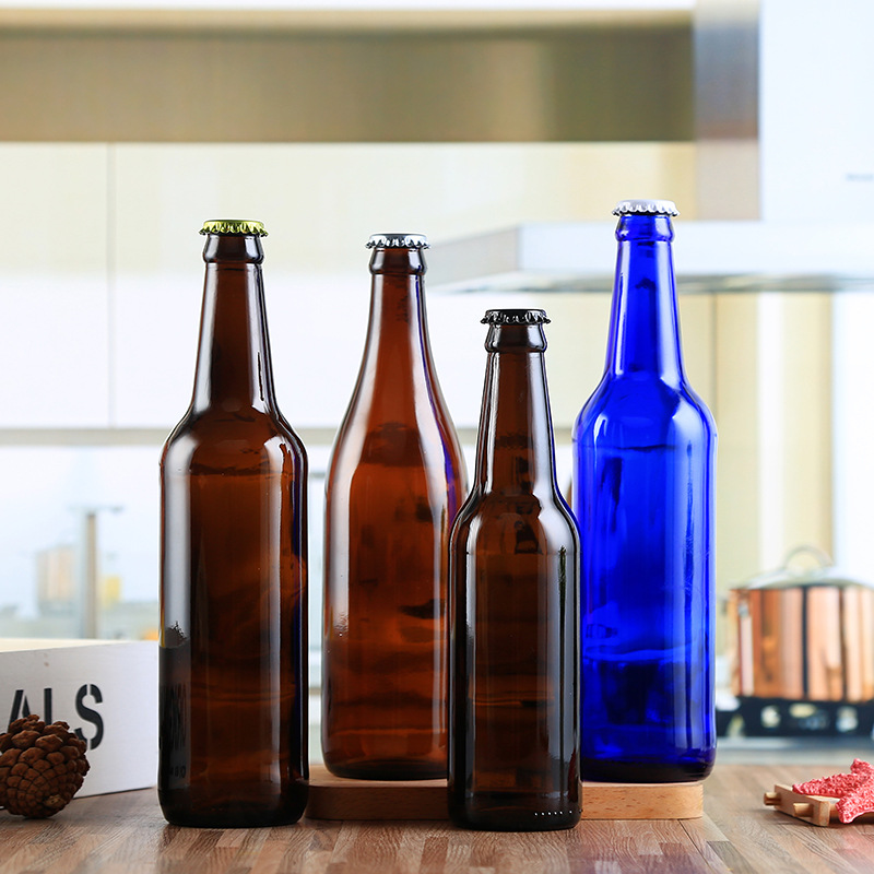 Custom Empty 330ml Amber Black 500ml Beer Glass Bottle 12oz for Sale