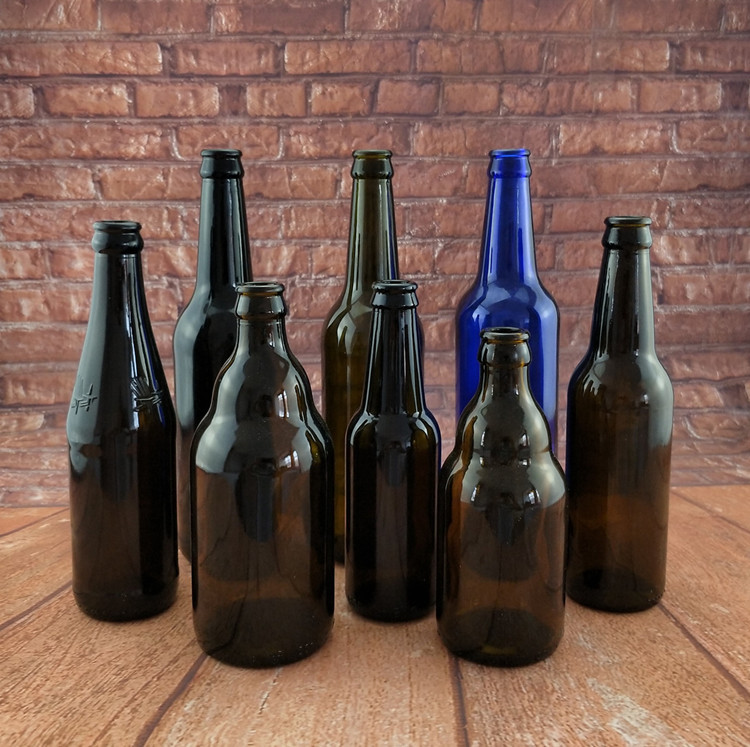 Custom Empty 330ml Amber Black 500ml Beer Glass Bottle 12oz for Sale
