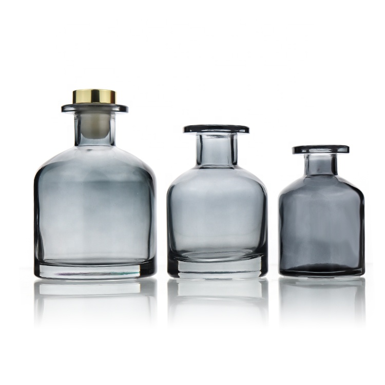 Custom Empty 50ml 100ml 150ml 250ml Frosted Clear Amber Glass Room Decorative Aroma Reed Diffuser Bottles And Jar