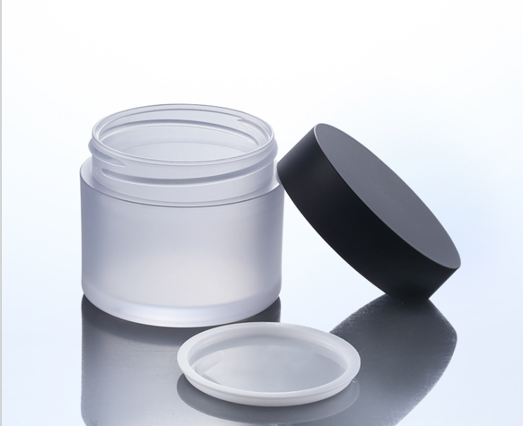 Custom Empty Clear Round Mini Cosmetics Packaging Jar Small Glass Cream Jar