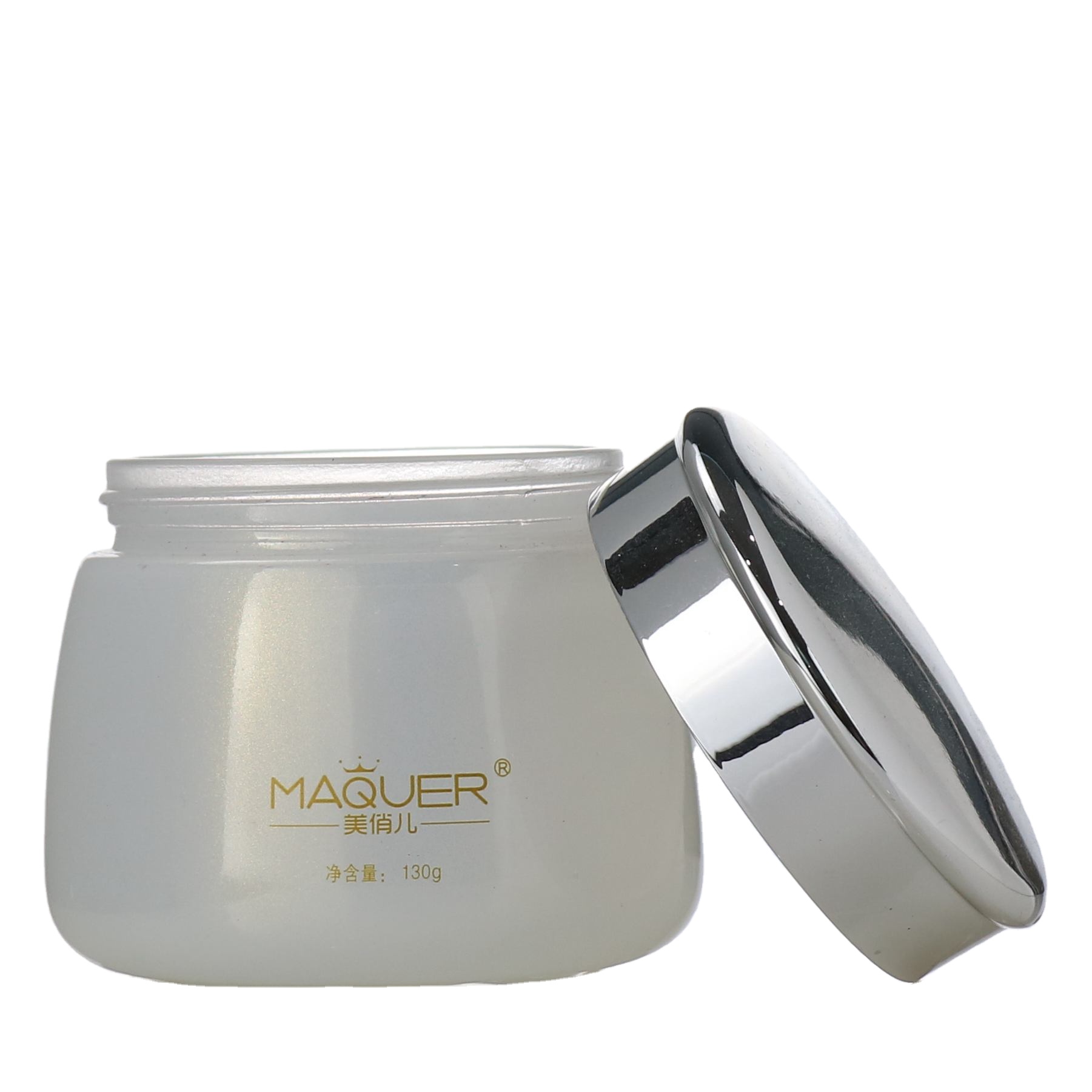 Custom Empty Cream Packaging 20ml 50ml Lip Balm Jars Frosted Round Cosmetic Bottle Glass Jar Set With Pink Metal Lid