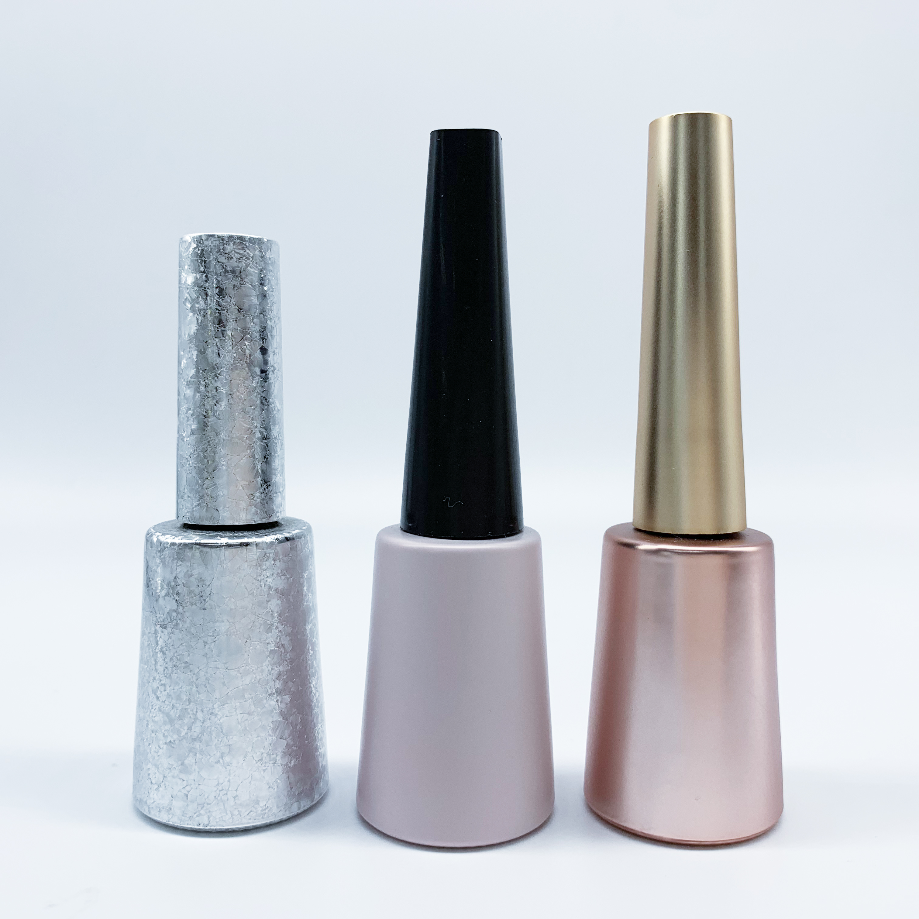 Custom Exquisite 10ml 12ml 15ml Unique Nail Polish Bottle Cap And Brush Cosmetic nail polish container