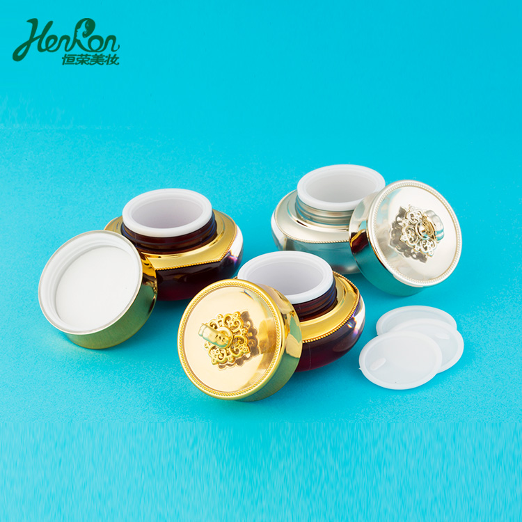 Custom Face Cosmetic Jar 100Ml 200Ml 500Ml Plastic Cosmetic Jar Wine Red 10G Contain Luxury Cosmetics Jar