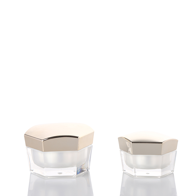 Custom Fasion Cosmetic Clear Mini Cream Acrylic Jar 50ml