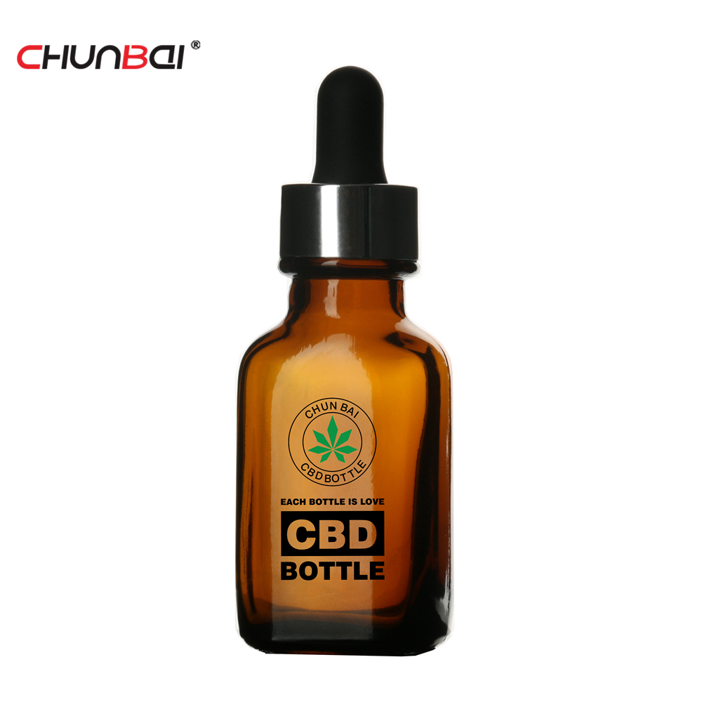 Custom Frosted Glass Bottle 30ml Glass Tincture Bottle
