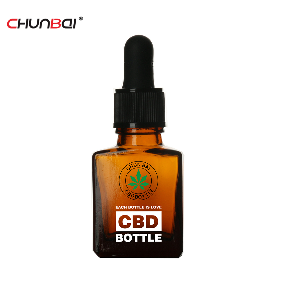 Custom Frosted Glass Bottle 30ml Glass Tincture Bottle