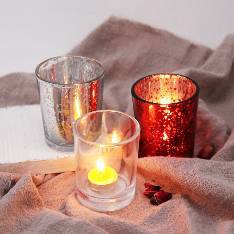 Custom Glass Candle Jars With Custom Box Design Candle Holder Glass Candle Container Wholesale