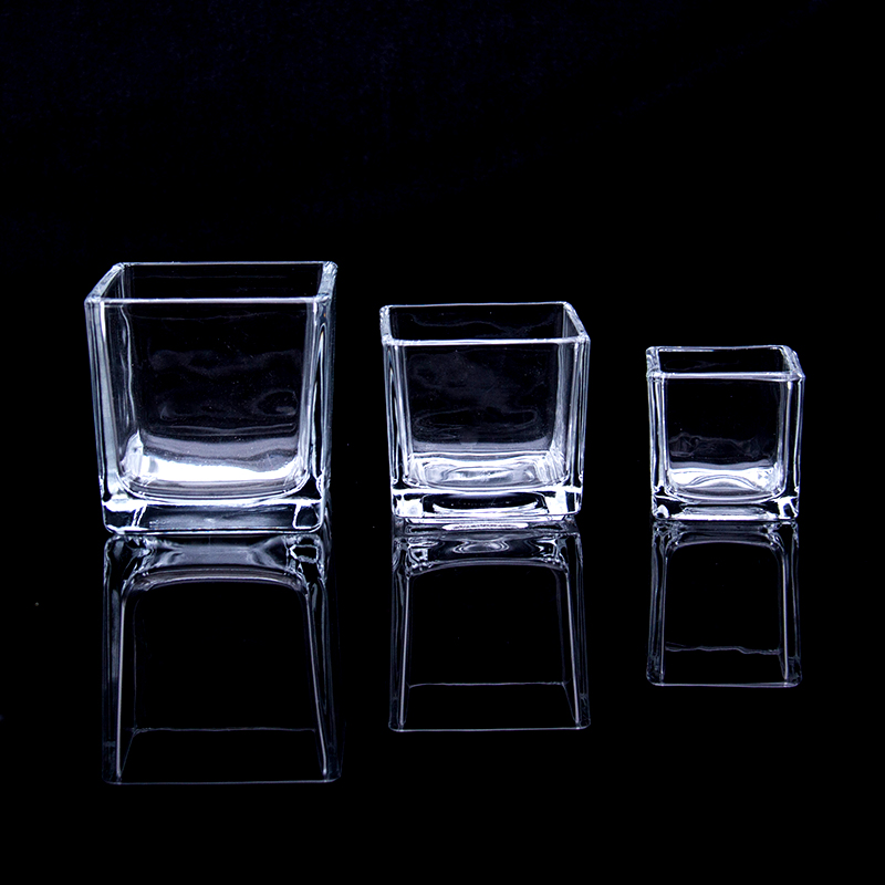 Custom Glass Candle Jars With Custom Box Design Candle Holder Glass Candle Container Wholesale
