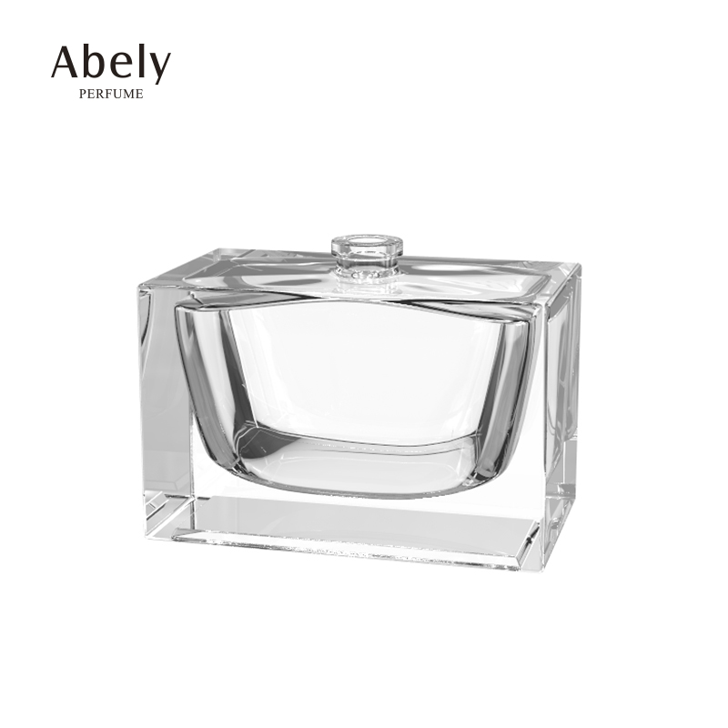 Custom Glass Perfume bottle 100ml Luxury crystal perfume bottle 60ml Empty Glass Square Cologne Bottle