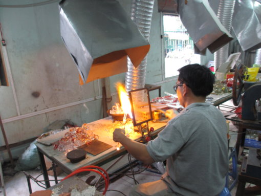 Custom Glass Storage Container Can with Wood Spoon