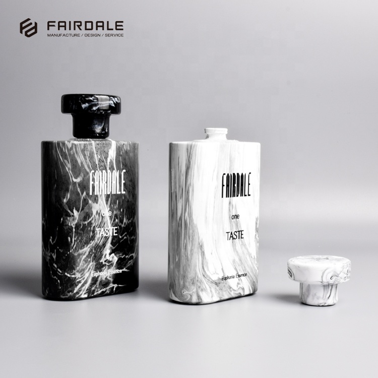 Custom High-End White And Black Colored Perfume Bottles Wholesale Luxury Perfume Bottle