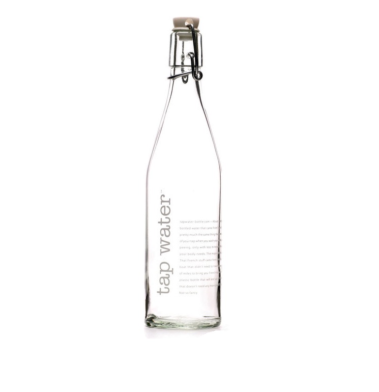 Custom High-quality Transparent Brief Empty Glass Bottles and Packing for Water Liquor