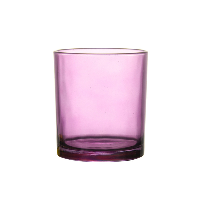 Custom Home Decoration vintage green red white scented soy wax glass candle jar with metal lid
