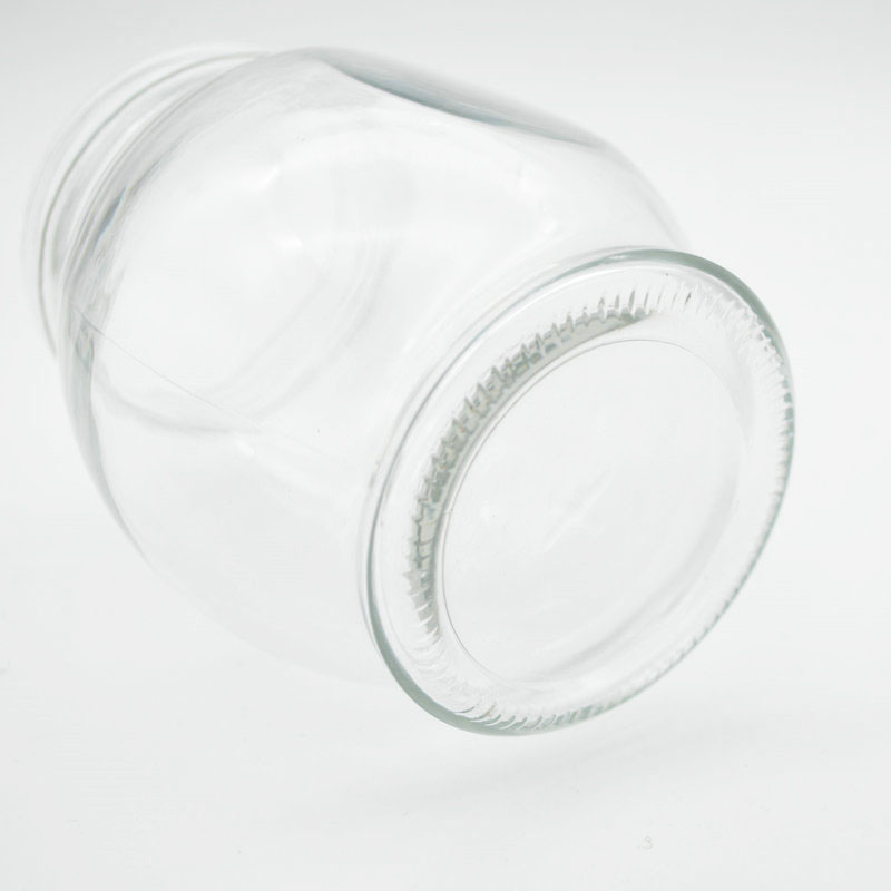 Custom Hot Sale 16oz 480ml Clear Glass Storage Bottles Food Glass Jars Containers