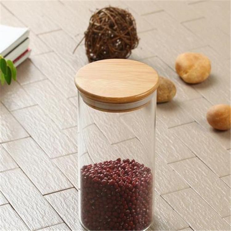 Custom Hot Sale Clear Borosilicate Glass Storage Bottles glass jars container